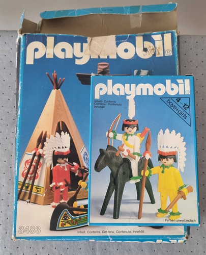 Playmobil cowboy indian - x,