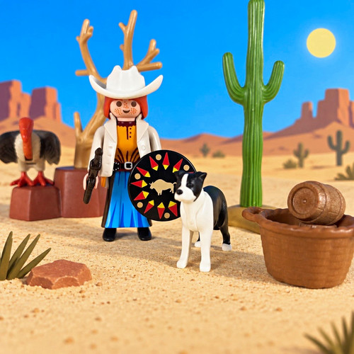 Playmobil wild west cowgirl - wild,