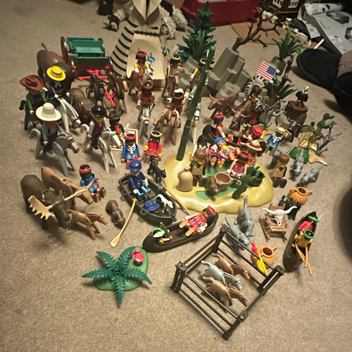 Playmobil vintage cowboy and - vintage,