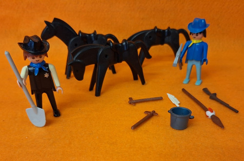 Vintage playmobil western lot - western,